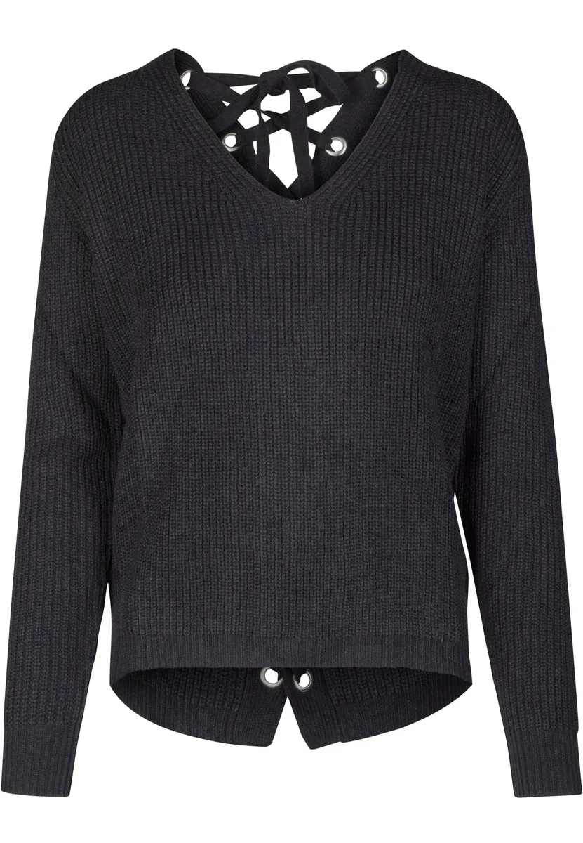 Свитер с круглым вырезом URBAN CLASSICS "Женский женский свитер со шнуровкой на спине Urban Classics", черный
Свитер с круглым вырезом URBAN CLASSICS "Женский женский свитер со шнуровкой на спине Urban Classics", черный