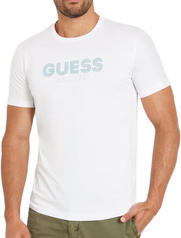 Мужская футболка GUESS Eco с круглым вырезом, классический дизайн, Pure White, Белый, Мужская футболка GUESS Eco с круглым вырезом, классический дизайн, Pure White
Мужская футболка GUESS Eco с круглым вырезом, классический дизайн, Pure White, Белый, Мужская футболка GUESS Eco с круглым вырезом, классический дизайн, Pure White