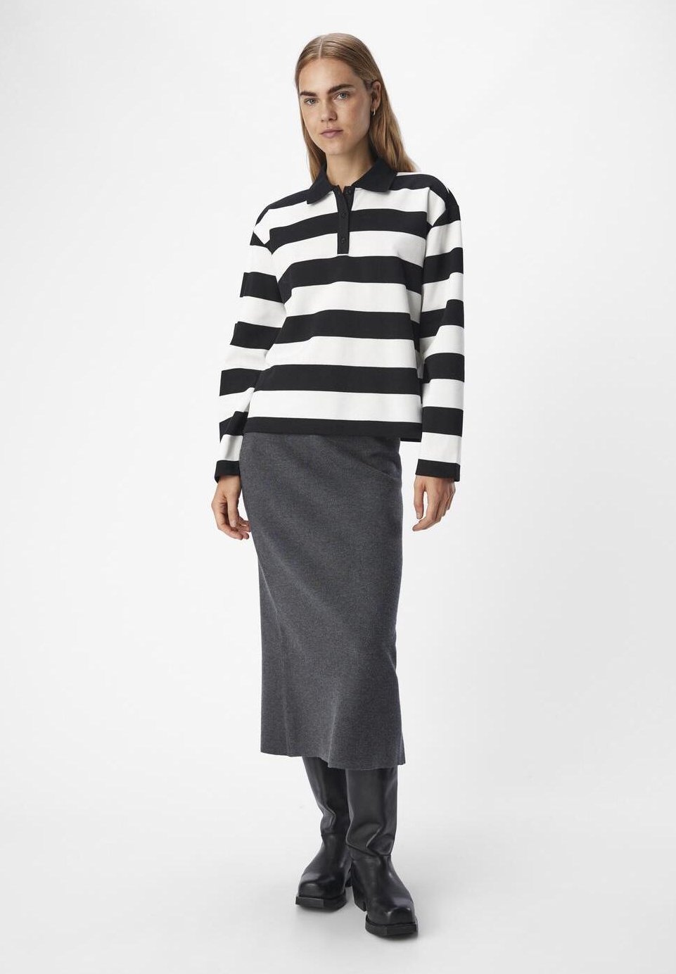 Топ с длинными рукавами OBJMILLIE Object, черный 
Топ с длинными рукавами OBJMILLIE Object, черный