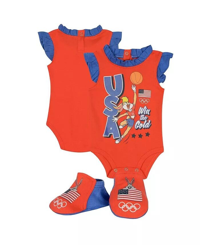Комплект боди и пинеток Red Team USA Looney Tunes для новорожденных мальчиков и девочек Outerstuff, красный
Комплект боди и пинеток Red Team USA Looney Tunes для новорожденных мальчиков и девочек Outerstuff, красный