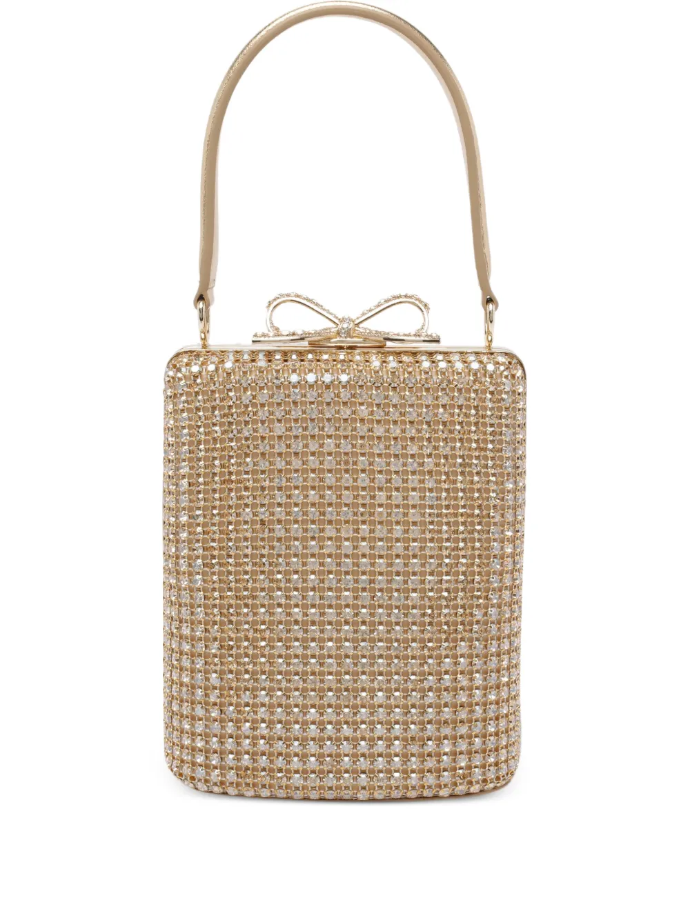 Мини-сумка с бантом, украшенная кристаллами Self-Portrait, золотой
Мини-сумка с бантом, украшенная кристаллами Self-Portrait, золотой