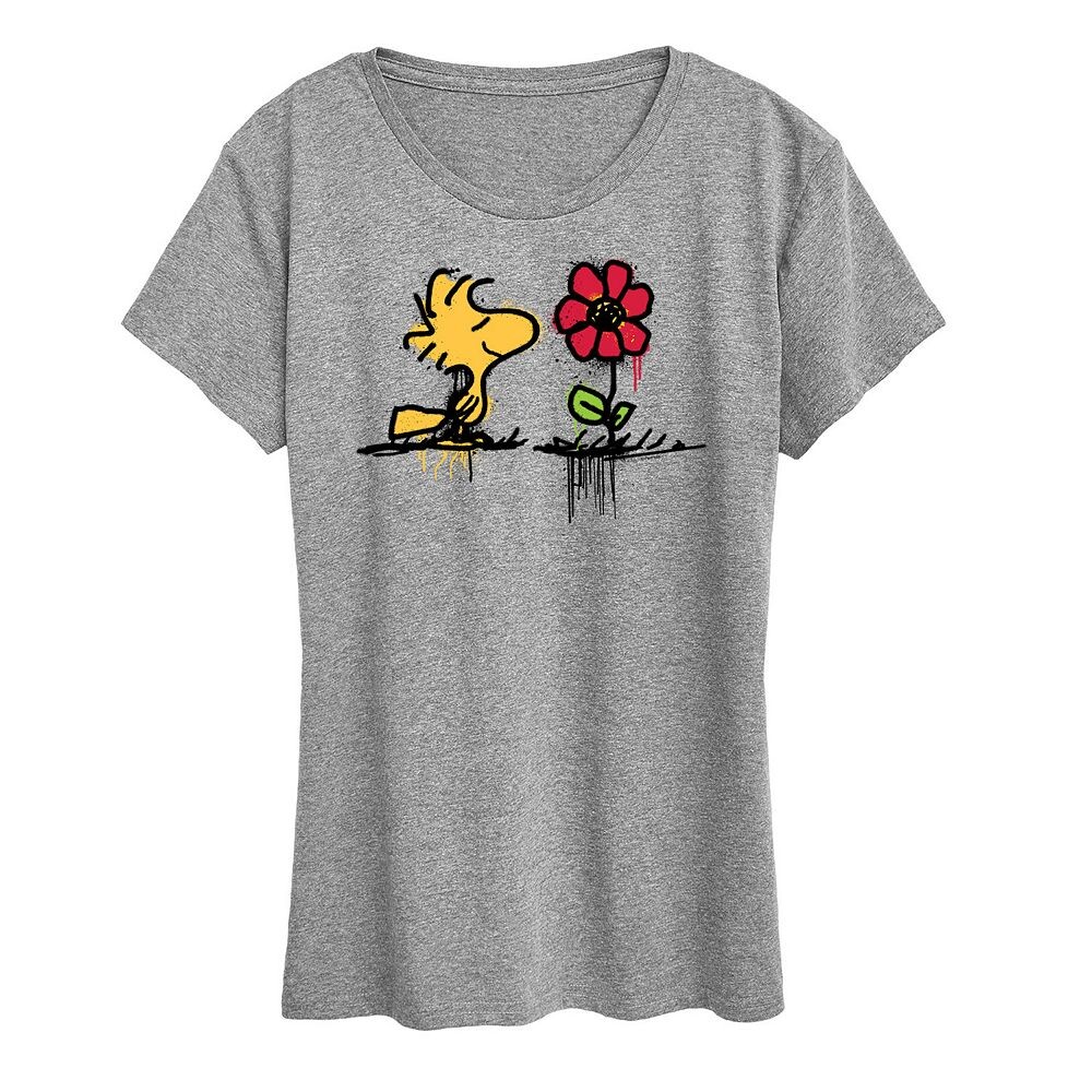Женская футболка с рисунком Peanuts Woodstock Rose Licensed Character, цвет Heather Gray
Женская футболка с рисунком Peanuts Woodstock Rose Licensed Character, цвет Heather Gray