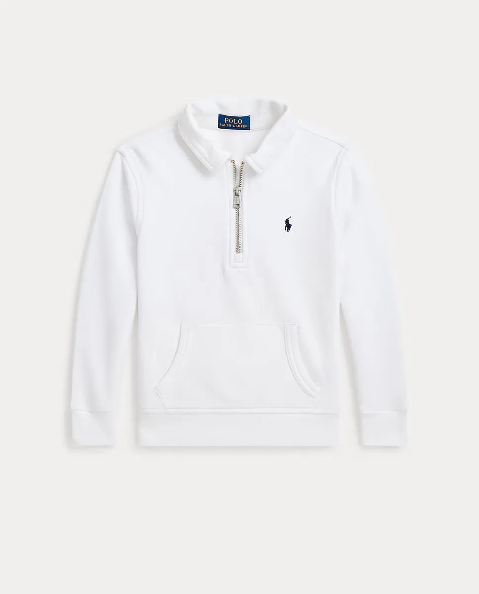 Свитер для мальчиков с короткой молнией и карманом-кенгуру Polo Ralph Lauren, белый
Свитер для мальчиков с короткой молнией и карманом-кенгуру Polo Ralph Lauren, белый