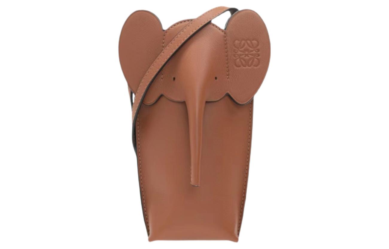 LOEWE Классическая женская сумка-кроссбоди Elephant Pocket из телячьей кожи с карманом для телефона, Regular, коричневая
LOEWE Классическая женская сумка-кроссбоди Elephant Pocket из телячьей кожи с карманом для телефона, Regular, коричневая