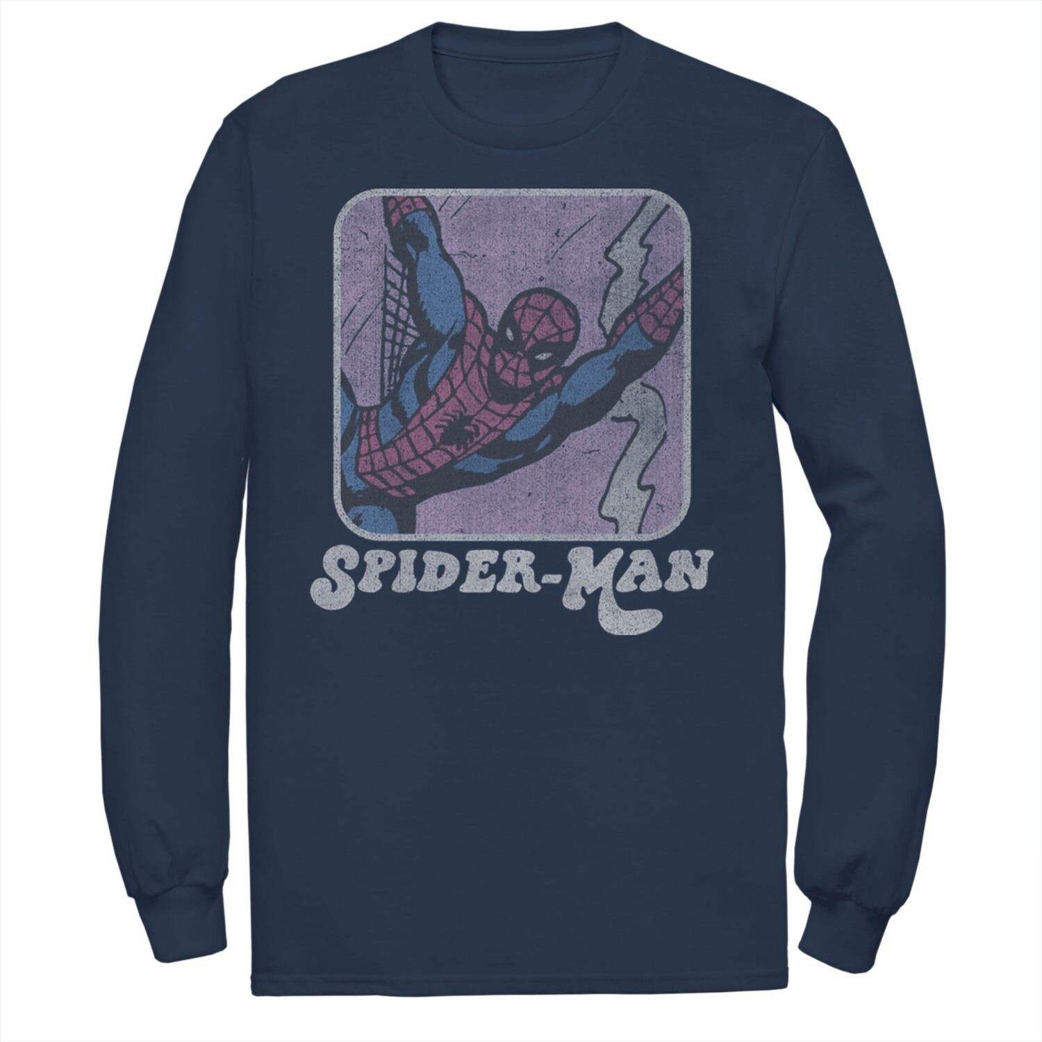 Мужская футболка с портретом в стиле ретро с изображением Человека-паука Marvel Licensed Character
Мужская футболка с портретом в стиле ретро с изображением Человека-паука Marvel Licensed Character