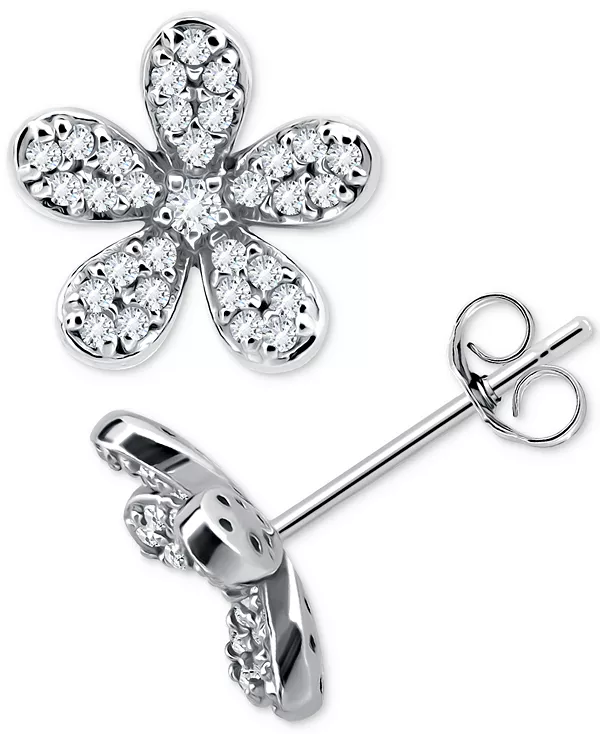 Серьги-Гвоздики в форме цветка с кубическим цирконием из стерлингового серебра, созданные для Macy's Giani Bernini, silver
Серьги-Гвоздики в форме цветка с кубическим цирконием из стерлингового серебра, созданные для Macy's Giani Bernini, silver