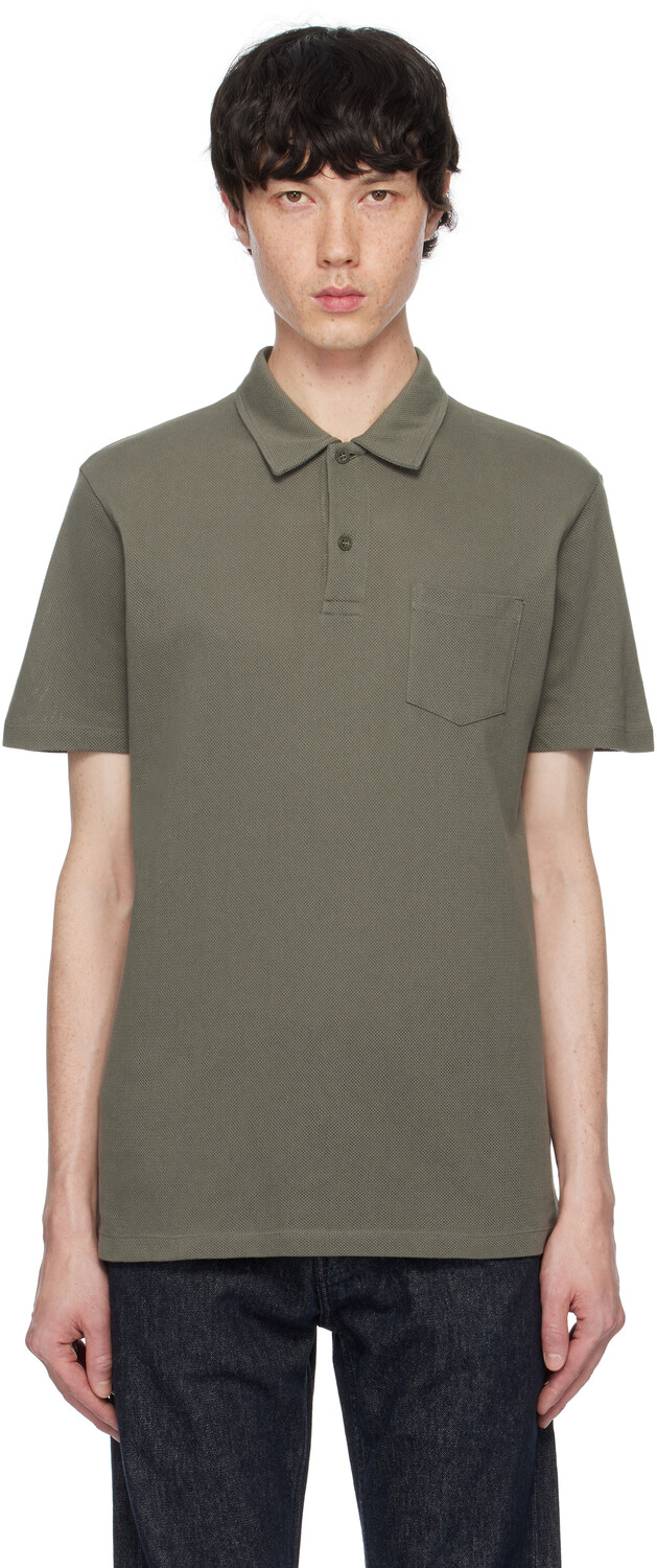 Ривьера Поло Sunspel, хаки
Ривьера Поло Sunspel, хаки