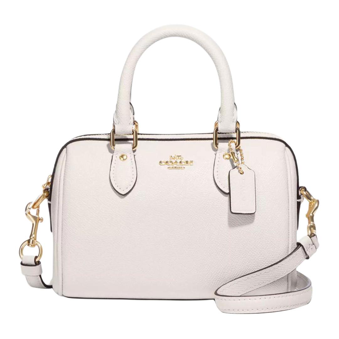 COACH Сумка через плечо из переработанной кожи Роуэн малая женская белая
COACH Сумка через плечо из переработанной кожи Роуэн малая женская белая