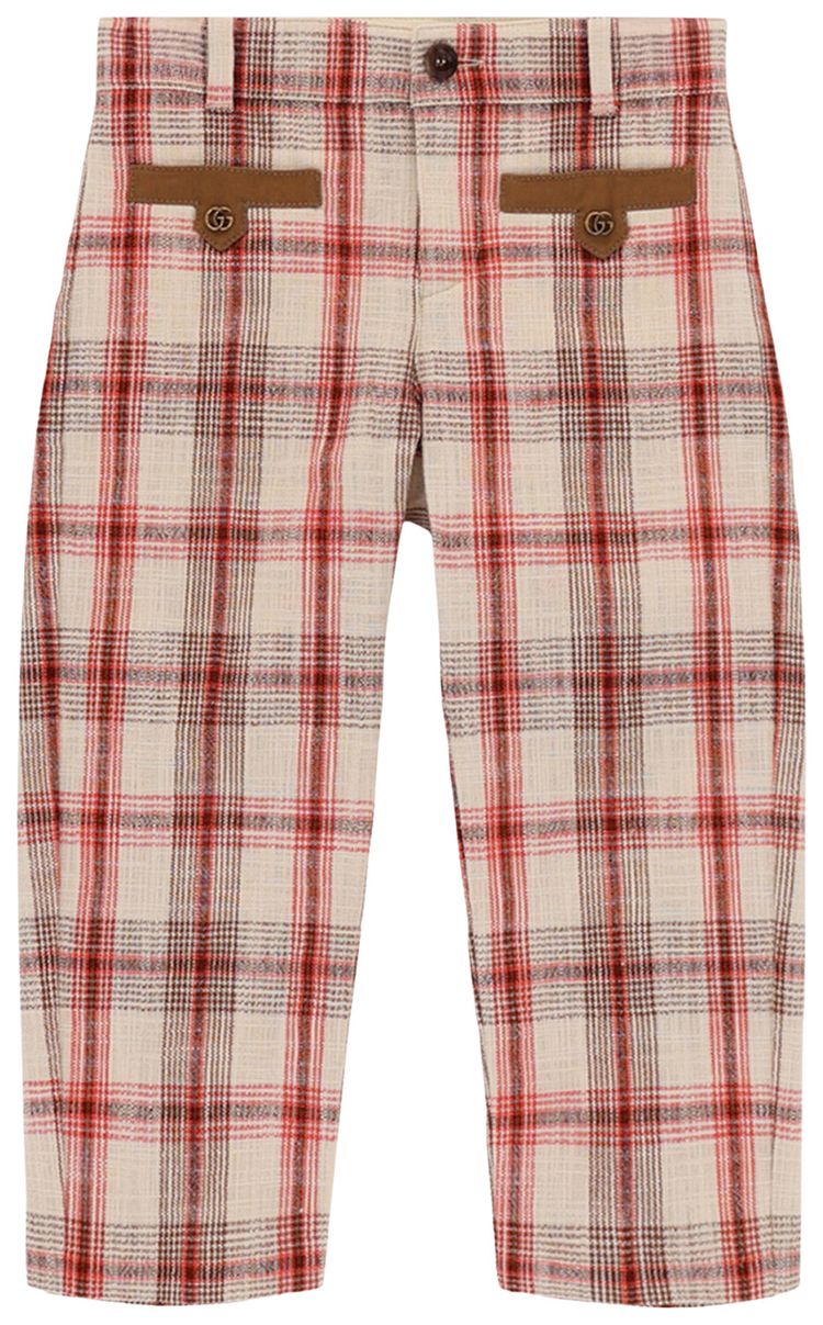 Брюки Gucci в клетку GG, кремовый
Брюки Gucci в клетку GG, кремовый