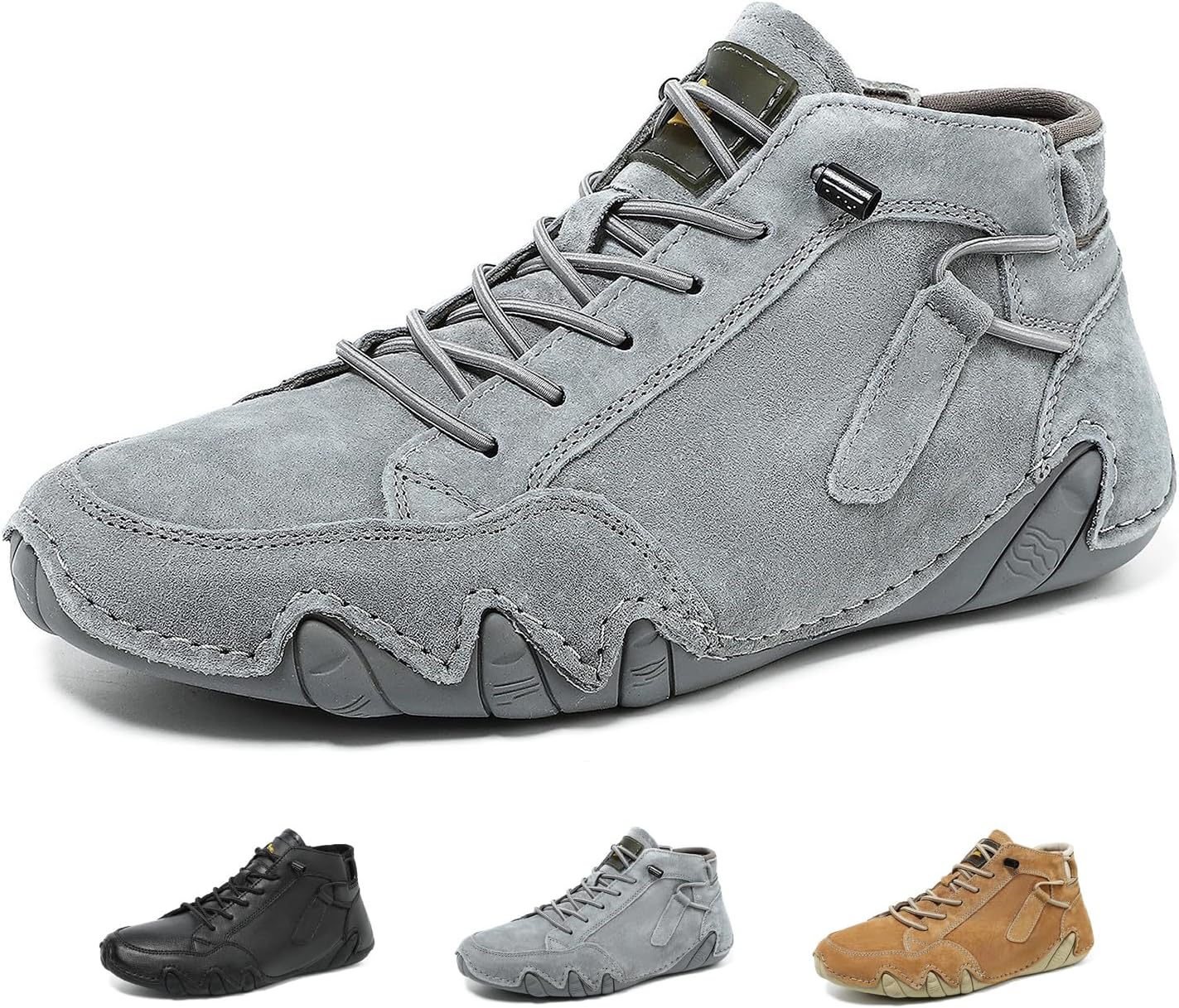 Мужские водонепроницаемые замшевые туристические ботинки Zeberfi с поддержкой голеностопа, всесезонные с эластичной шнуровкой, округлым носком, высокие повседневные ботинки для ходьбы, кемпинга, вождения, легкие ботинки чукка, серый
Мужские водонепроницаемые замшевые туристические ботинки Zeberfi с поддержкой голеностопа, всесезонные с эластичной шнуровкой, округлым носком, высокие повседневные ботинки для ходьбы, кемпинга, вождения, легкие ботинки чукка, серый