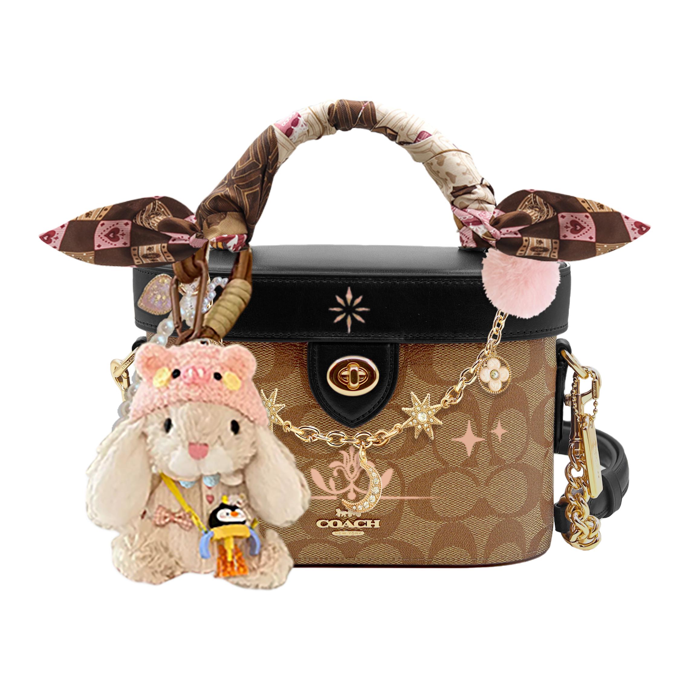 Сумка Kay Cow из кожи, маленькая, унисекс, разноцветная COACH, 萌萌小兔礼盒款
Сумка Kay Cow из кожи, маленькая, унисекс, разноцветная COACH, 萌萌小兔礼盒款