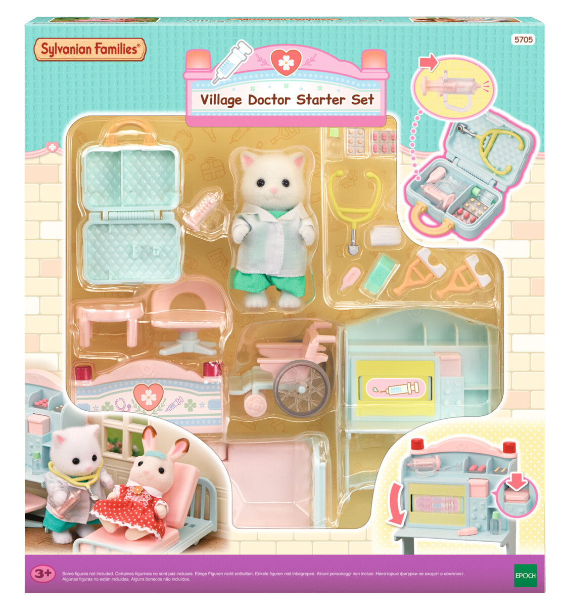 Sylvanian Families, Кабинет врача с фигуркой и аксессуарами, 5705
Sylvanian Families, Кабинет врача с фигуркой и аксессуарами, 5705