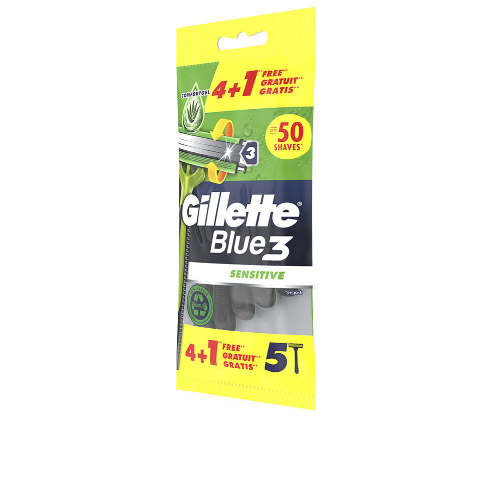 Лезвия бритвы Blue 3 sensitive cuchilla afeitar desechables Gillette, 5 шт
Лезвия бритвы Blue 3 sensitive cuchilla afeitar desechables Gillette, 5 шт