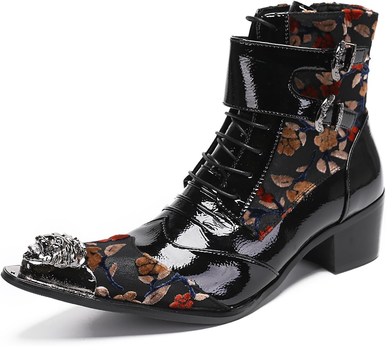 Мужские ковбойские сапоги Santimon Mens для вечеринки, западные сапоги с металлическим носком, лакированная кожа, повседневные танцевальные высокие ботинки Челси для мужчин и мальчиков, черный
Мужские ковбойские сапоги Santimon Mens для вечеринки, западные сапоги с металлическим носком, лакированная кожа, повседневные танцевальные высокие ботинки Челси для мужчин и мальчиков, черный