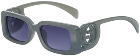 Квадратные солнцезащитные очки для женщин и мужчин, модные солнцезащитные очки в маленькой оправе, винтажные панк-очки, защита от ультрафиолета UV400 MTZJH, Green Gray
Квадратные солнцезащитные очки для женщин и мужчин, модные солнцезащитные очки в маленькой оправе, винтажные панк-очки, защита от ультрафиолета UV400 MTZJH, Green Gray