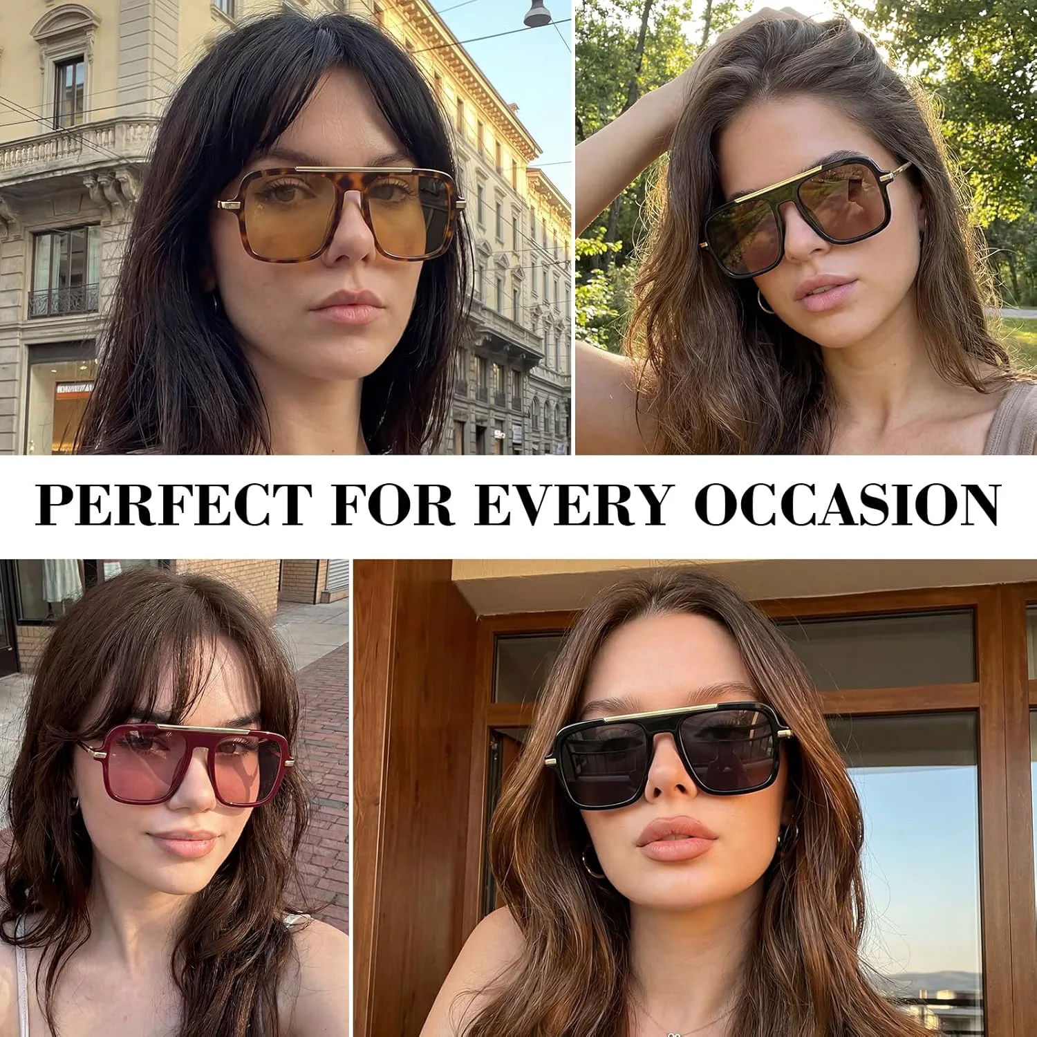 Солнцезащитные очки SODQW квадратной формы для женщин, большая оправа, защита от УФ-излучения, подходят для вождения и повседневного ношения, 06-black/Brown
Солнцезащитные очки SODQW квадратной формы для женщин, большая оправа, защита от УФ-излучения, подходят для вождения и повседневного ношения, 06-black/Brown