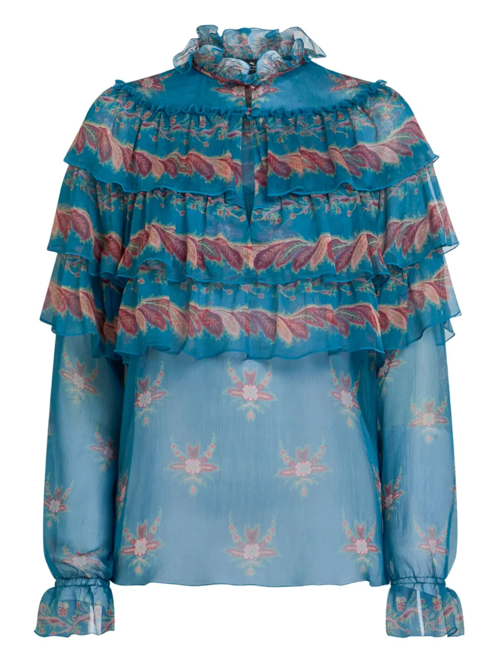 Шелковая блузка ETRO, синий
Шелковая блузка ETRO, синий