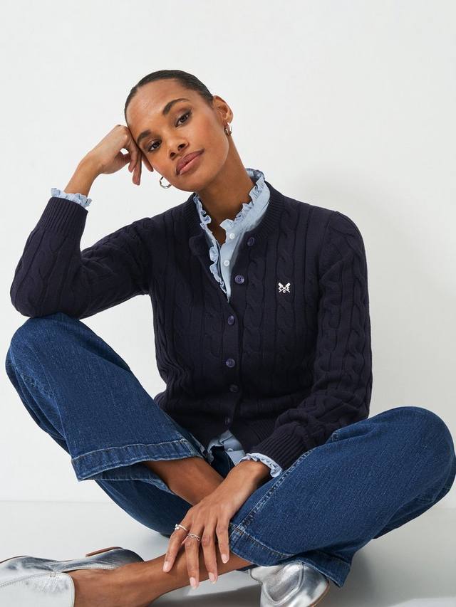 Летний кардиган Heritage с кабельной вязкой Crew Clothing, Navy Blue
Летний кардиган Heritage с кабельной вязкой Crew Clothing, Navy Blue