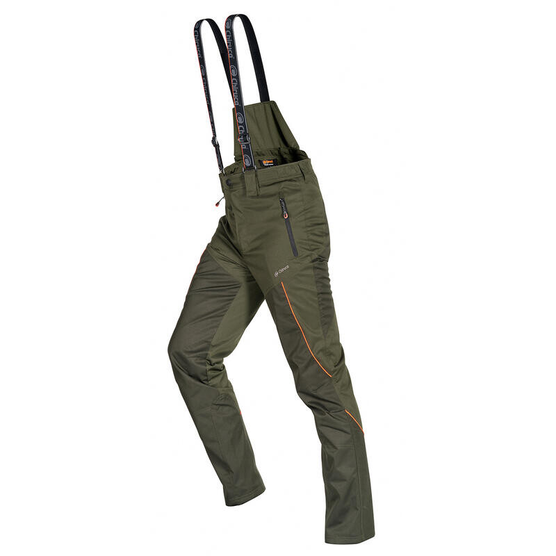 Chiruca Sidón 01 Зеленые охотничьи брюки на подтяжках 
Chiruca Sidón 01 Зеленые охотничьи брюки на подтяжках