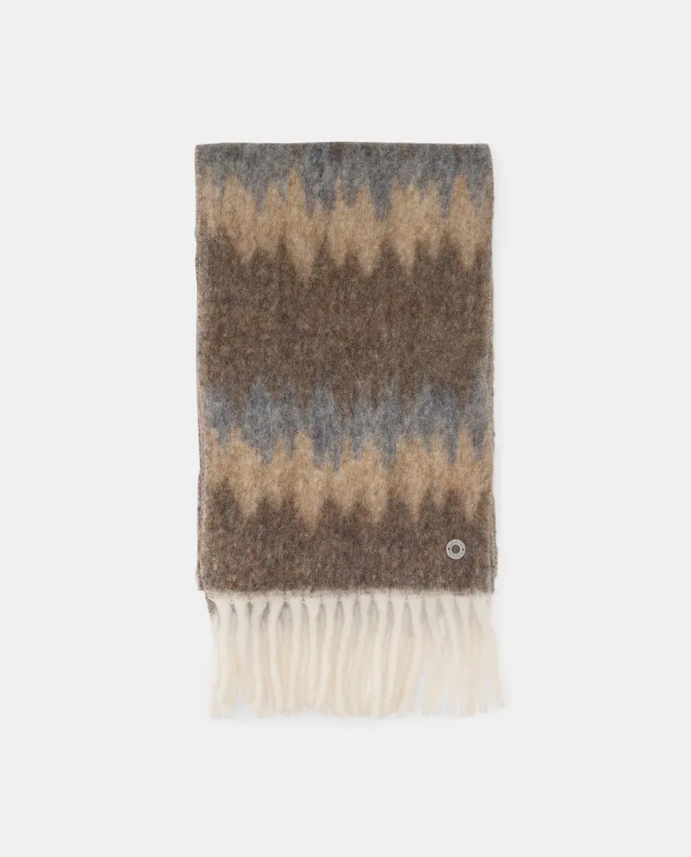 Шарф с узором зигзаг Jo & Mr. Joe, экрю
Шарф с узором зигзаг Jo & Mr. Joe, экрю