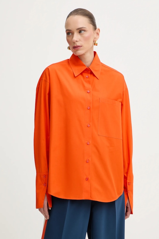 Хлопковая рубашка Patrizia Pepe, оранжевый
Хлопковая рубашка Patrizia Pepe, оранжевый