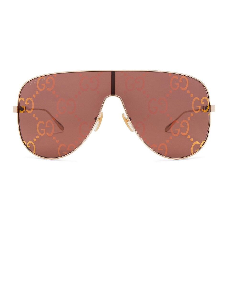 Солнцезащитные очки с надписью-маской Gucci, цвет Gold & Red
Солнцезащитные очки с надписью-маской Gucci, цвет Gold & Red