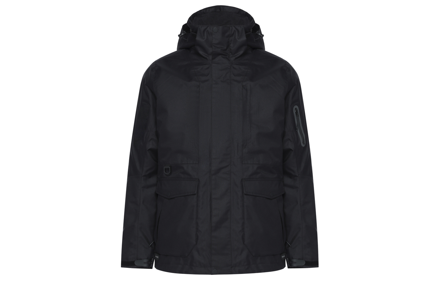 DECATHLON Водонепроницаемая и ветрозащитная утепленная ветровка мужская черная, Smoky Black 
DECATHLON Водонепроницаемая и ветрозащитная утепленная ветровка мужская черная, Smoky Black