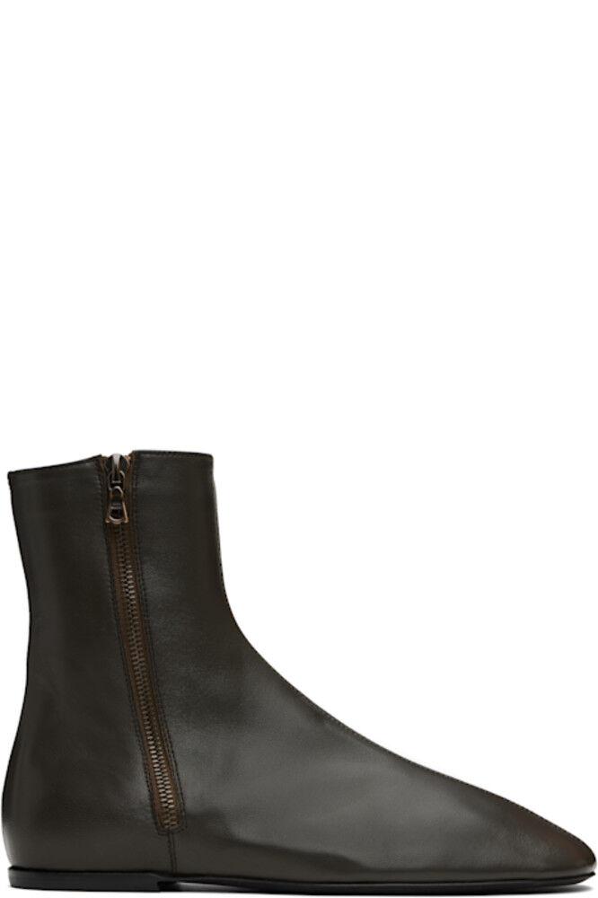 Коричневые кожаные сапоги-носки Dries Van Noten
Коричневые кожаные сапоги-носки Dries Van Noten