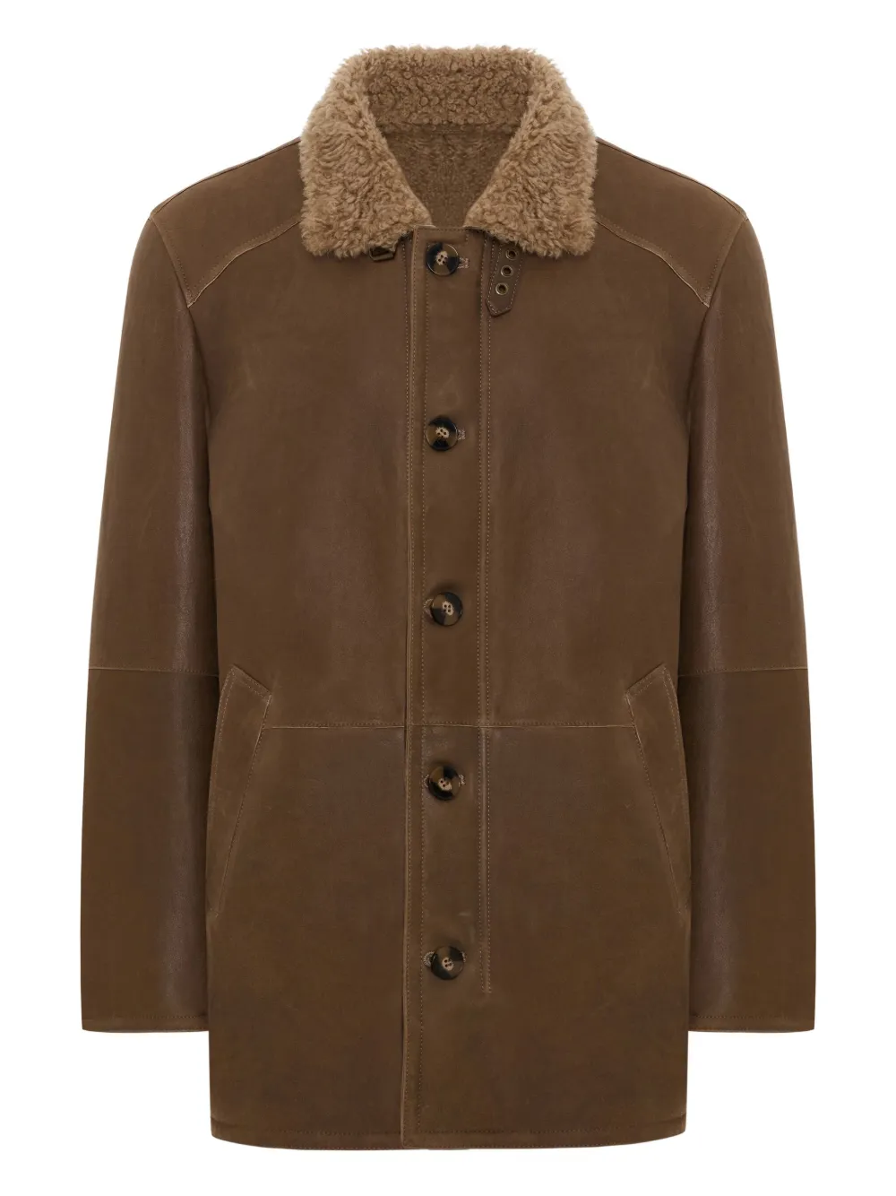 Кожаная куртка с воротником из овчины BIGARDINI, коричневый
Кожаная куртка с воротником из овчины BIGARDINI, коричневый