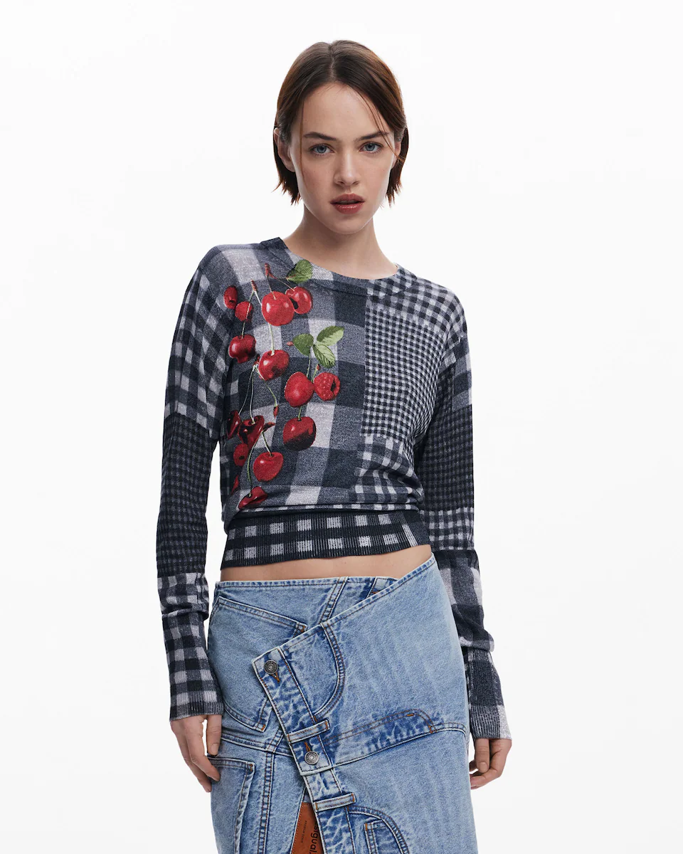 Женский свитер с длинными рукавами и принтом Desigual, мультиколор
Женский свитер с длинными рукавами и принтом Desigual, мультиколор