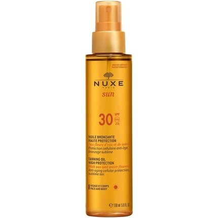 Масло для загара для лица и тела 150 мл SPF 30, Nuxe
Масло для загара для лица и тела 150 мл SPF 30, Nuxe