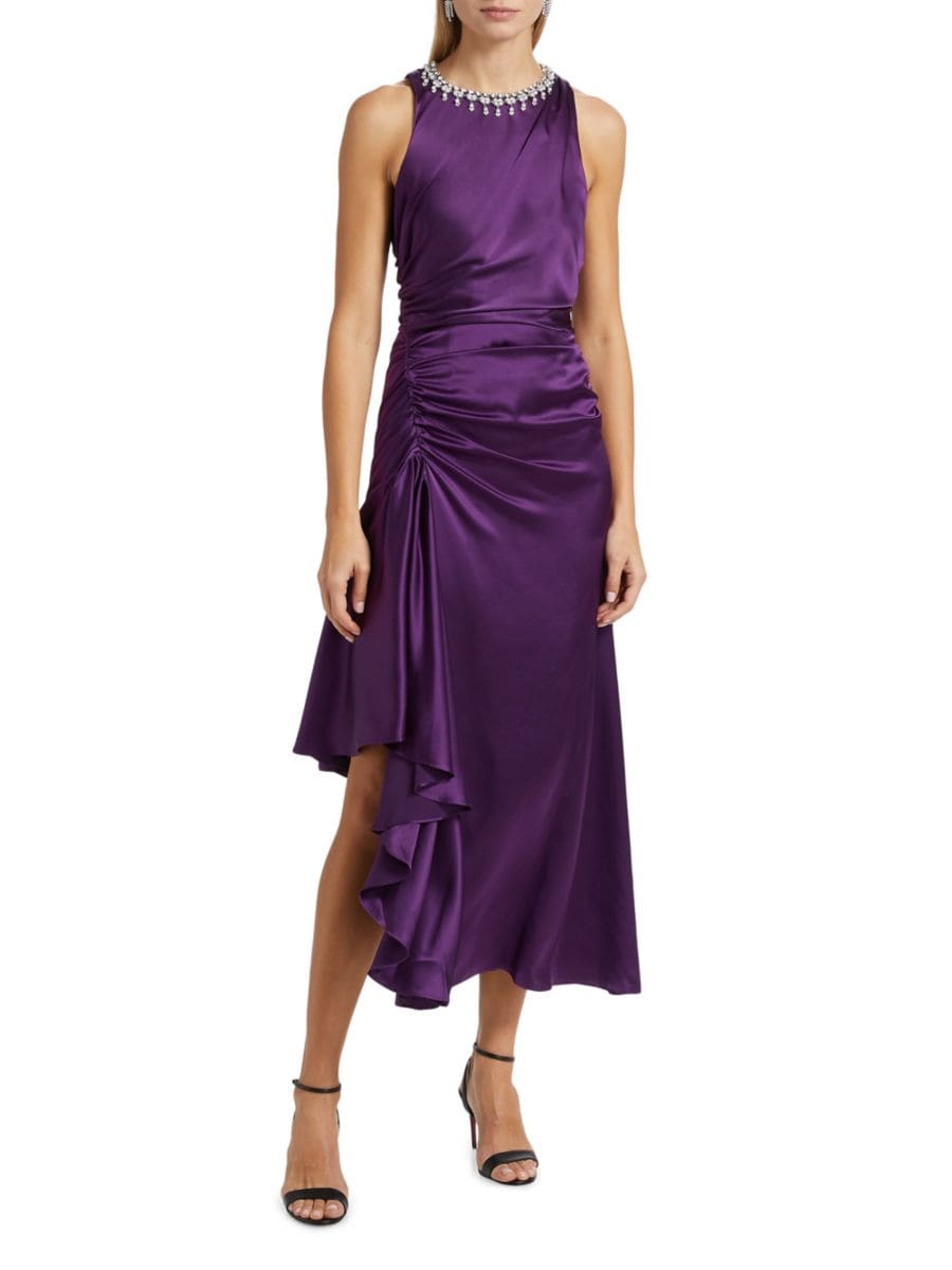 Шелковое платье-миди Georgie Cinq à Sept, цвет Elderberry
Шелковое платье-миди Georgie Cinq à Sept, цвет Elderberry