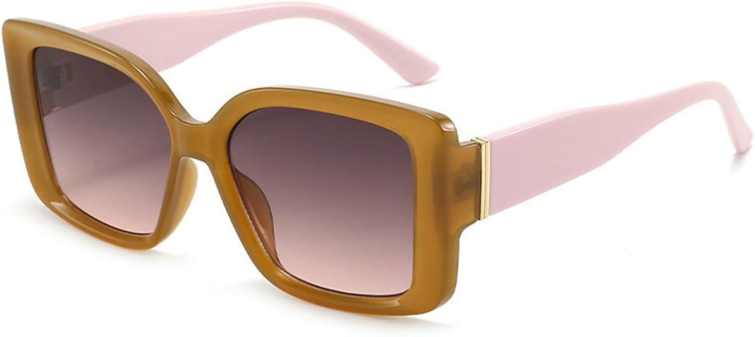 Willochra Модные большие квадратные женские солнцезащитные очки желейного цвета в стиле ретро с широкими дужками, мужские градиентные очки с защитой от УФ-излучения UV400, C2
Willochra Модные большие квадратные женские солнцезащитные очки желейного цвета в стиле ретро с широкими дужками, мужские градиентные очки с защитой от УФ-излучения UV400, C2