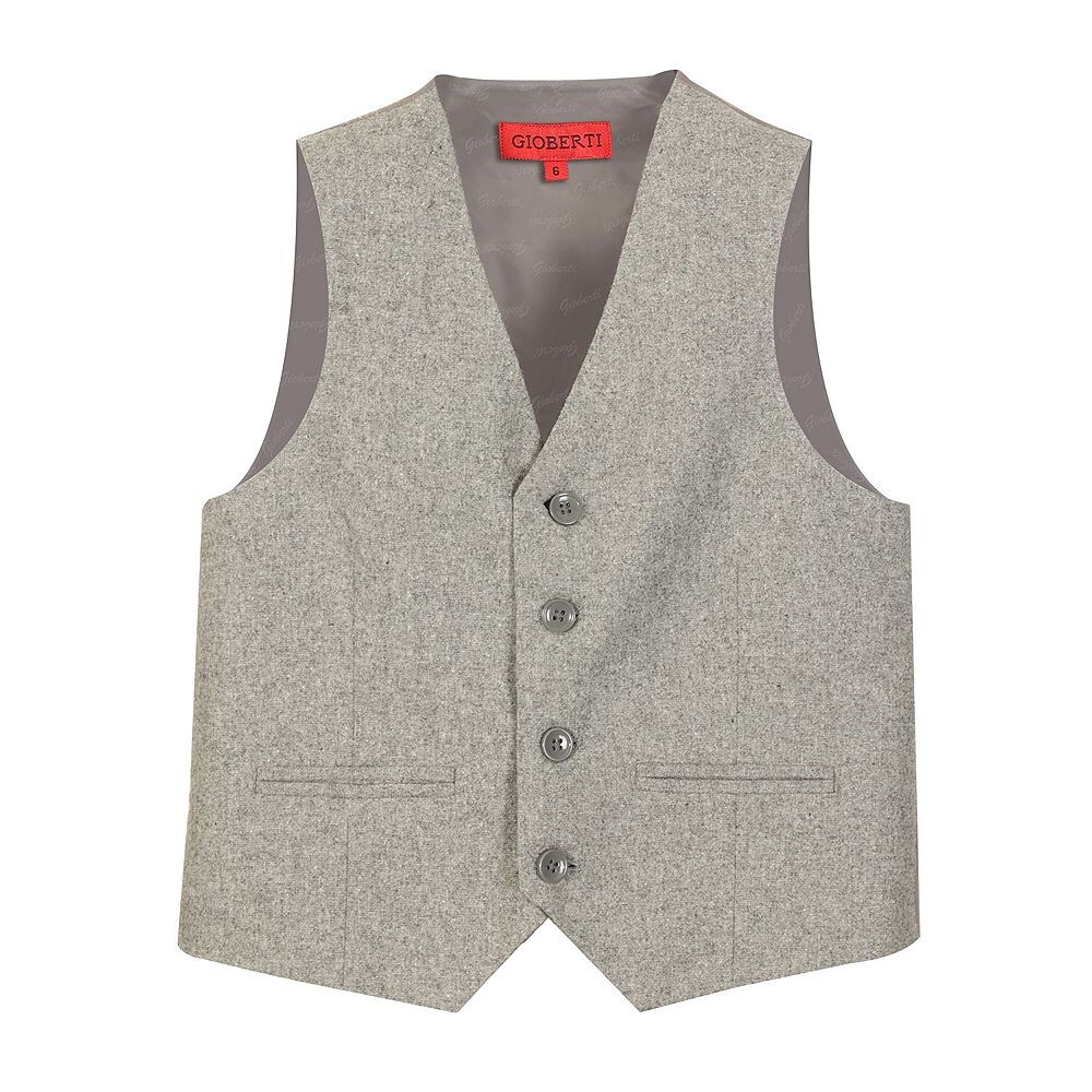 Gioberti Детский твидовый клетчатый жилет для делового костюма, цвет Light Gray
Gioberti Детский твидовый клетчатый жилет для делового костюма, цвет Light Gray