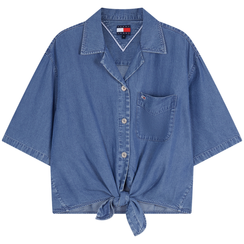 Tommy Hilfiger Женская синяя рубашка
Tommy Hilfiger Женская синяя рубашка