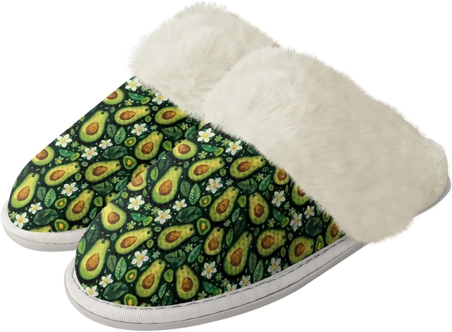 Пушистые тапочки для женщин и мужчин, мягкие зимние теплые плюшевые тапочки на мягкой подошве, домашние, закрытые, унисекс, уютные и дышащие, для спа и ванной Watdotory, Avocado Daisy
Пушистые тапочки для женщин и мужчин, мягкие зимние теплые плюшевые тапочки на мягкой подошве, домашние, закрытые, унисекс, уютные и дышащие, для спа и ванной Watdotory, Avocado Daisy