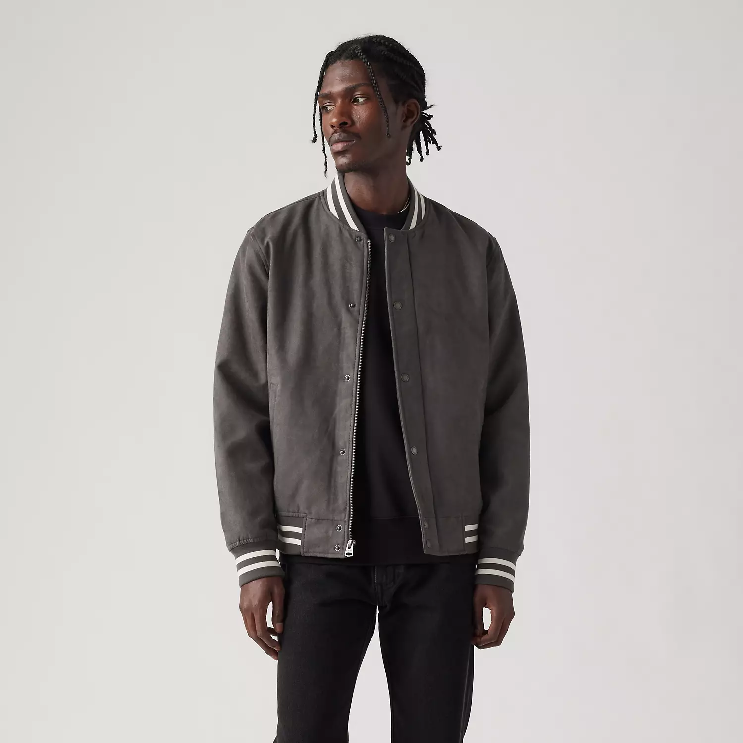 Университетская куртка из искусственной замши Levi's, серый 
Университетская куртка из искусственной замши Levi's, серый