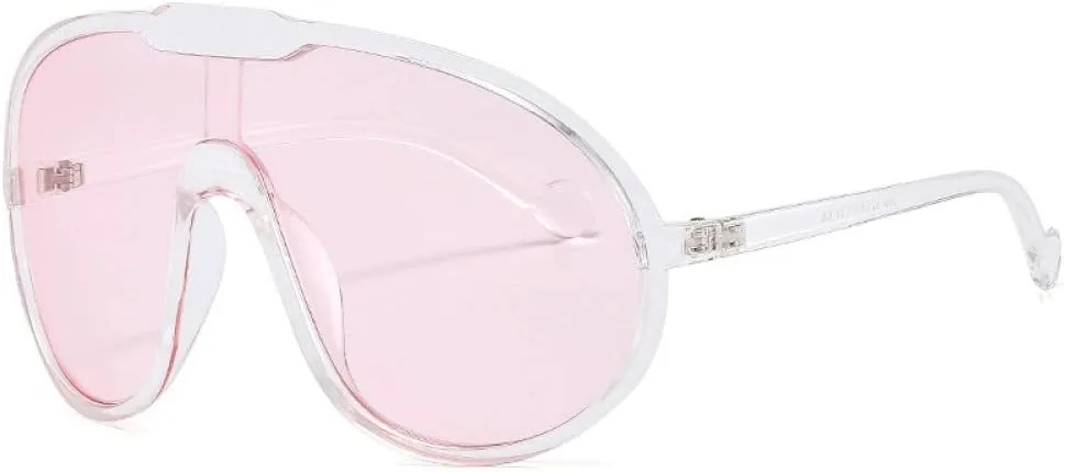 Солнцезащитные очки-щитки One Piece для женщин, солнцезащитные очки с увеличенной дугой для мужчин в стиле хип-хоп с градиентным переходом цвета generic, Clear Pink
Солнцезащитные очки-щитки One Piece для женщин, солнцезащитные очки с увеличенной дугой для мужчин в стиле хип-хоп с градиентным переходом цвета generic, Clear Pink