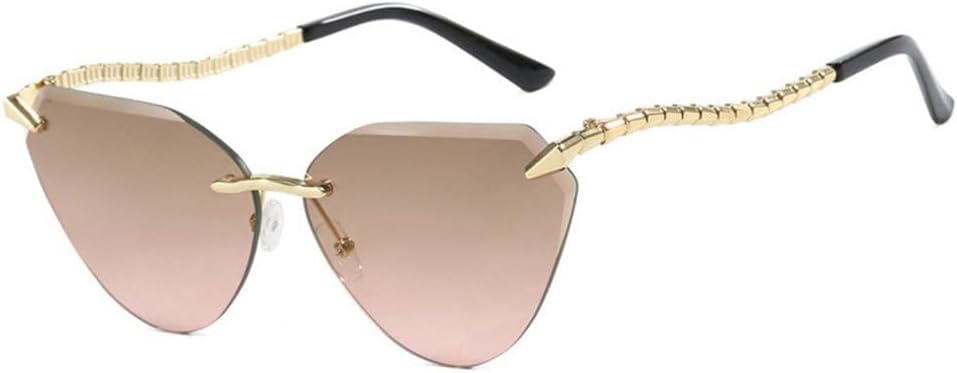 Женские солнцезащитные очки без оправы с металлическим градиентом и оправой «кошачий глаз», солнцезащитные очки для активного отдыха с защитой от УФ-излучения generic, C5teapink
Женские солнцезащитные очки без оправы с металлическим градиентом и оправой «кошачий глаз», солнцезащитные очки для активного отдыха с защитой от УФ-излучения generic, C5teapink