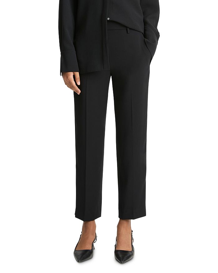 Зауженные брюки средней посадки Vince, черный
Зауженные брюки средней посадки Vince, черный