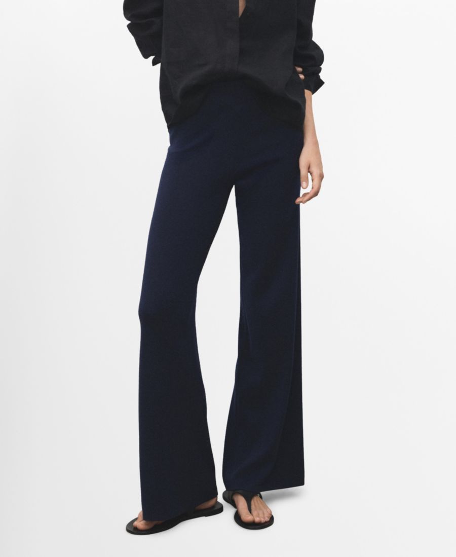 Женские прямые вязаные брюки MANGO, Navy
Женские прямые вязаные брюки MANGO, Navy