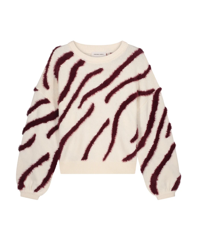 Свитер с зебровым принтом Fabienne Chapot, бежевый
Свитер с зебровым принтом Fabienne Chapot, бежевый
