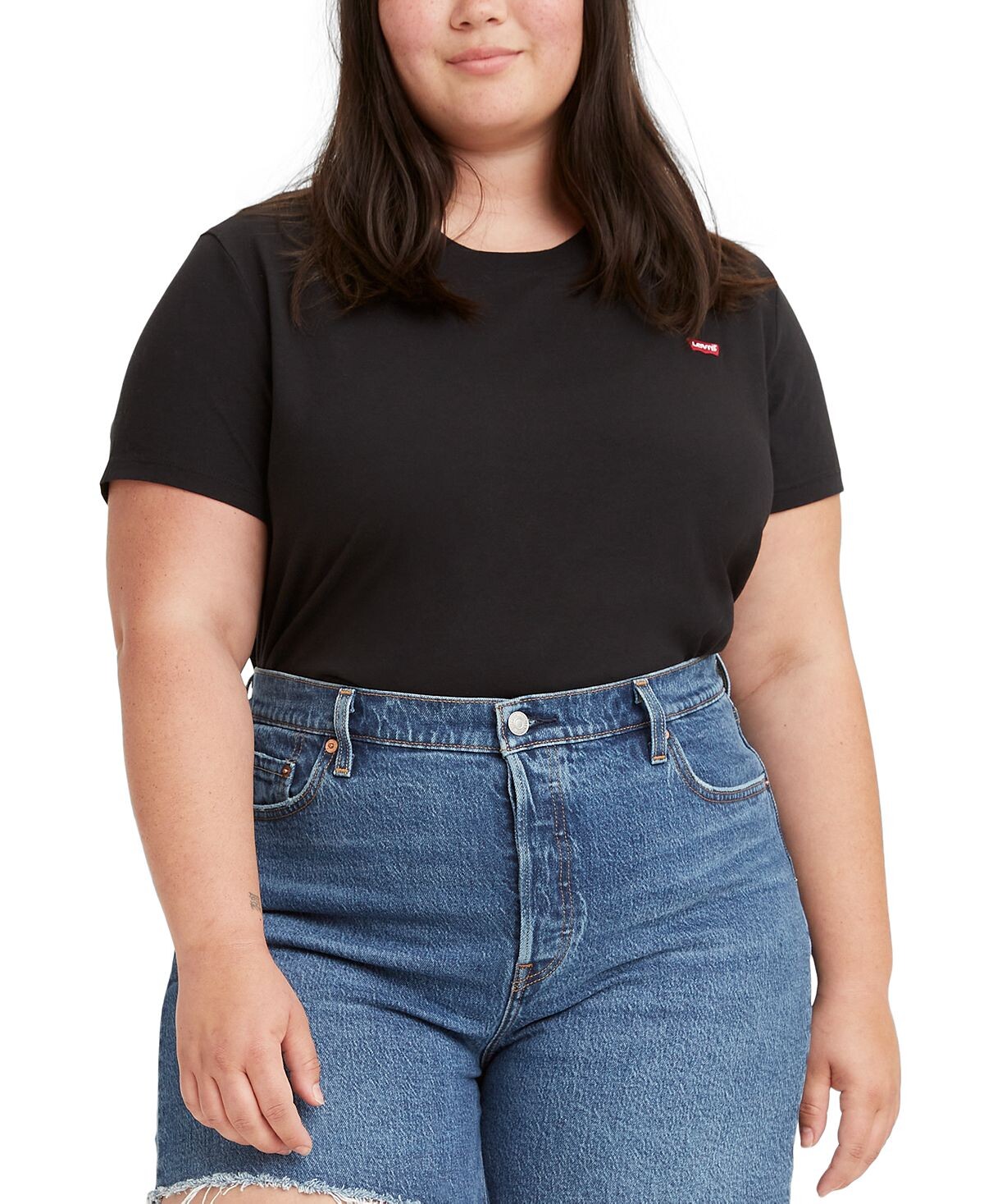 Модная футболка с круглым вырезом больших размеров Levi's
Модная футболка с круглым вырезом больших размеров Levi's