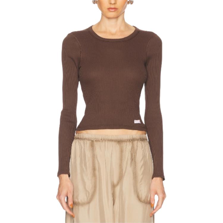 Обычная футболка женская Alexander Wang, коричневый
Обычная футболка женская Alexander Wang, коричневый