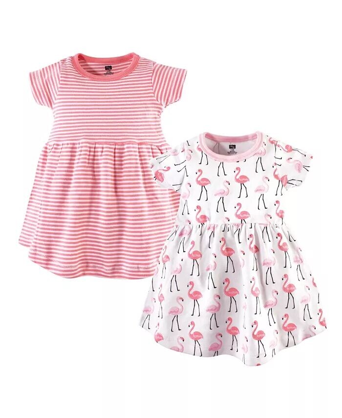 Хлопковые платья с короткими рукавами для маленьких девочек, 2 шт., Flamingos Hudson Baby, мультиколор
Хлопковые платья с короткими рукавами для маленьких девочек, 2 шт., Flamingos Hudson Baby, мультиколор