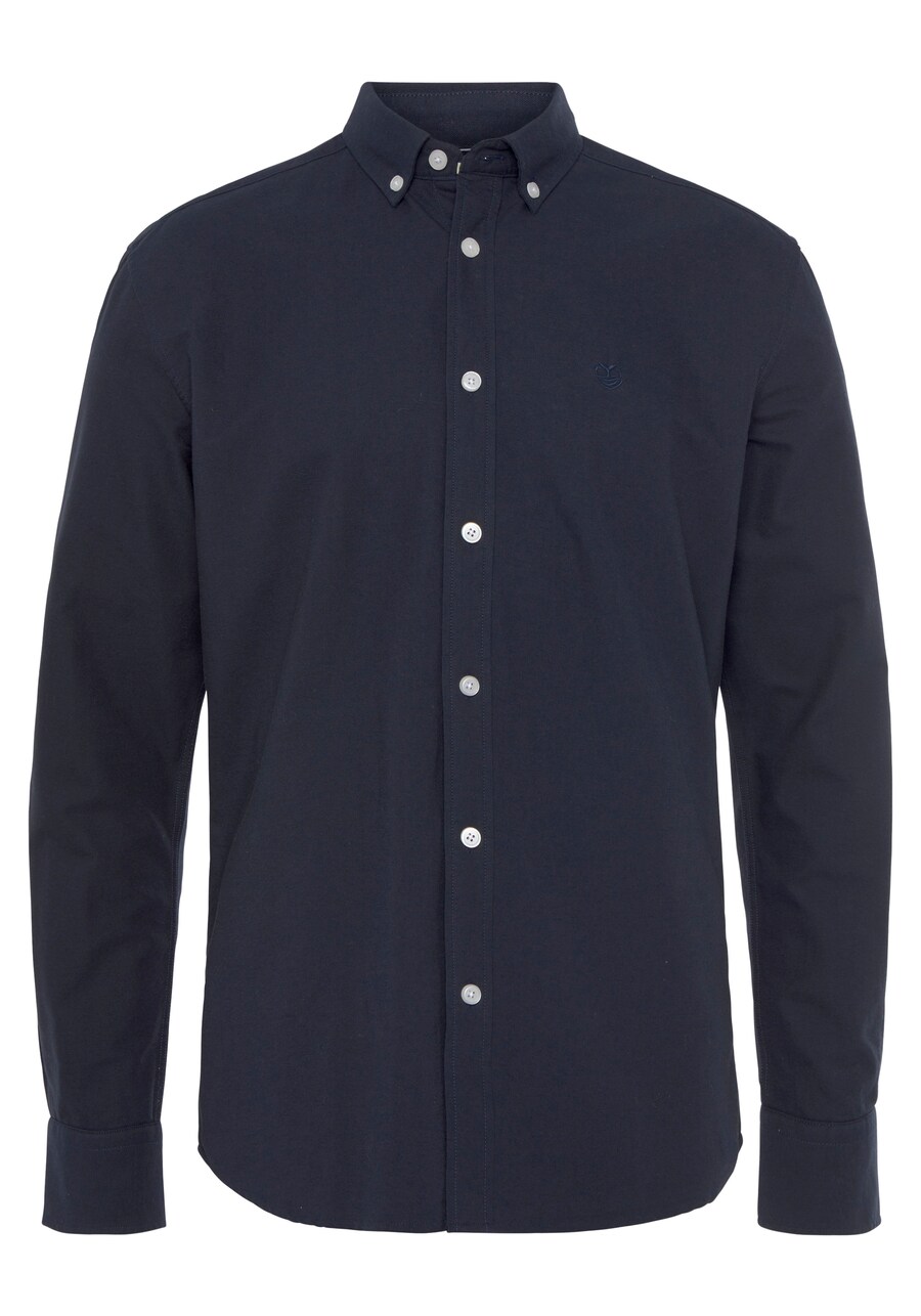 Повседневная рубашка DELMAO Regular fit Button Up Shirt, темно-синий 
Повседневная рубашка DELMAO Regular fit Button Up Shirt, темно-синий