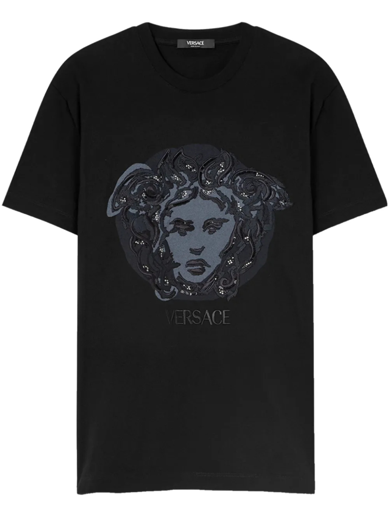 Футболка с изображением головы Медузы от Versace, черный 
Футболка с изображением головы Медузы от Versace, черный