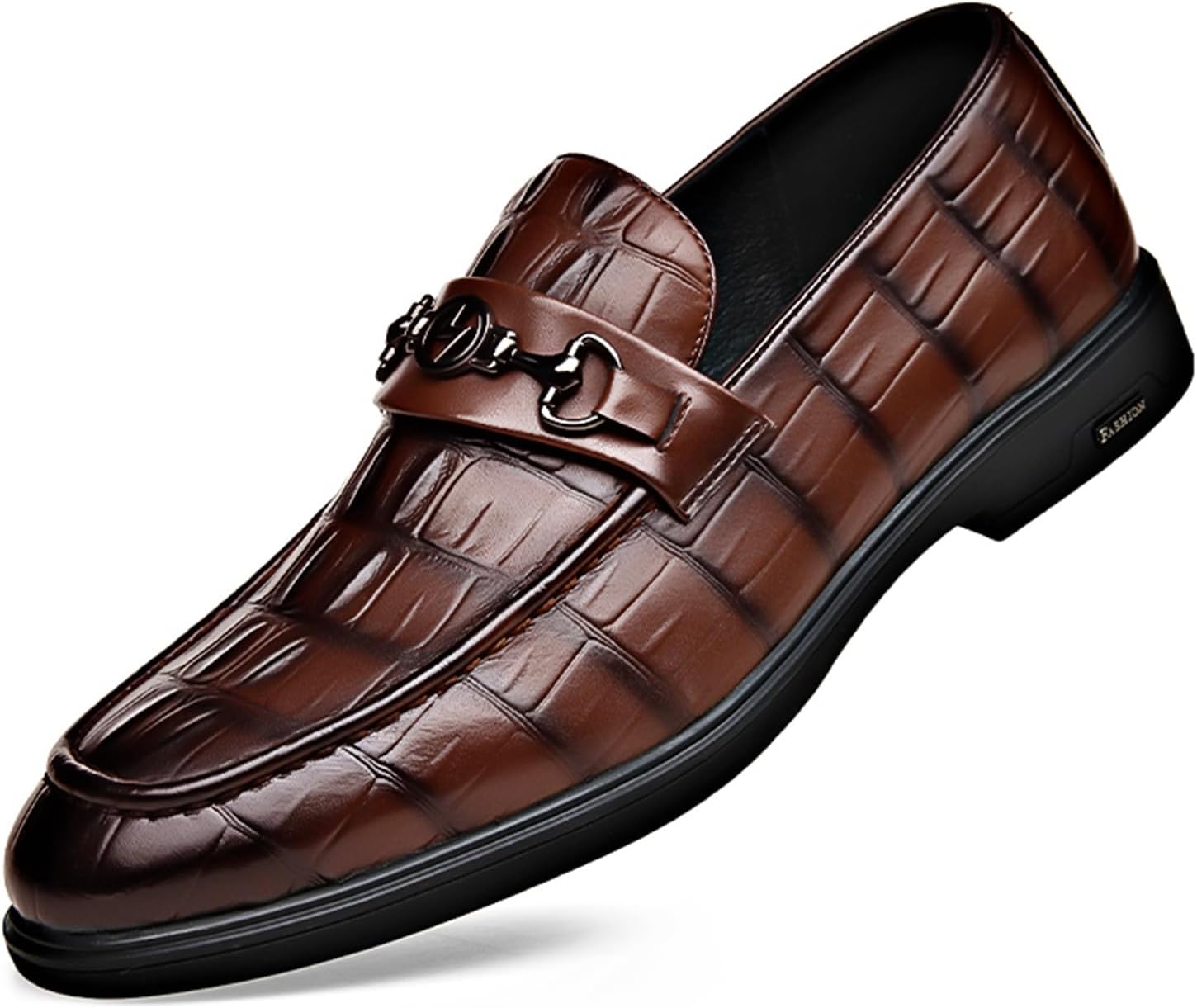 Мужские кожаные туфли премиум класса с тиснением под крокодила, классические формальные туфли, мокасины-слипоны для вождения, модная обувь для вечеринок Abborora, коричневый
Мужские кожаные туфли премиум класса с тиснением под крокодила, классические формальные туфли, мокасины-слипоны для вождения, модная обувь для вечеринок Abborora, коричневый