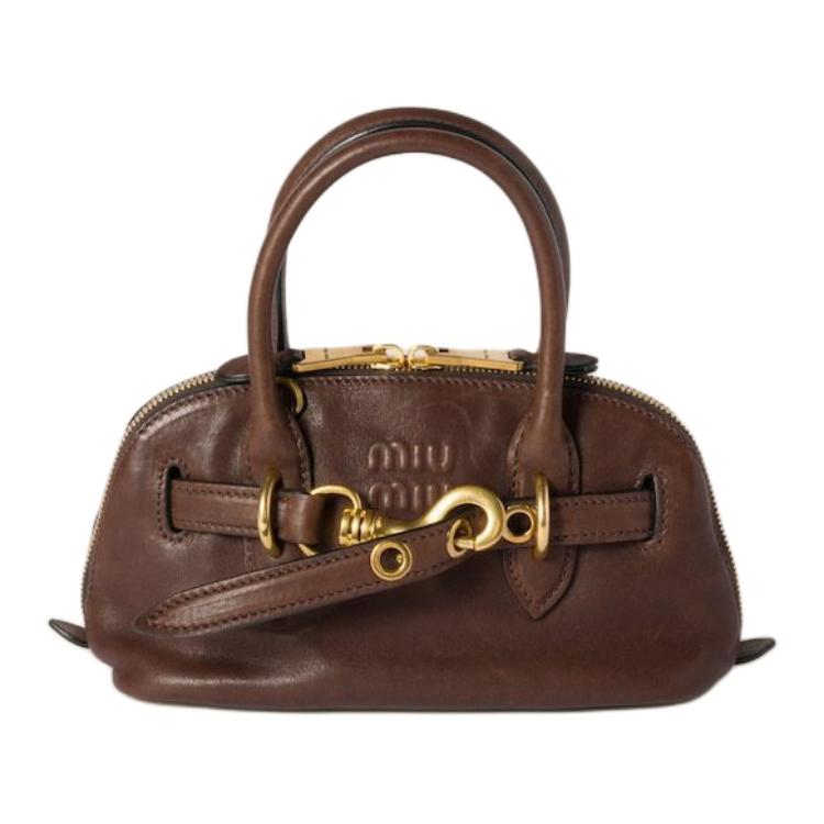 Кожаная мини-сумка через плечо MIU MIU Heatherwood
Кожаная мини-сумка через плечо MIU MIU Heatherwood