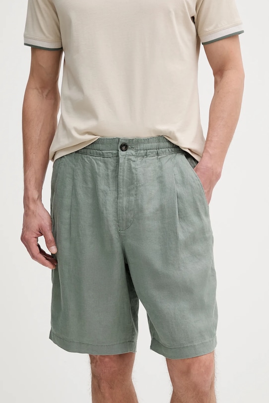 Льняные шорты United Colors Of Benetton, зеленый
Льняные шорты United Colors Of Benetton, зеленый